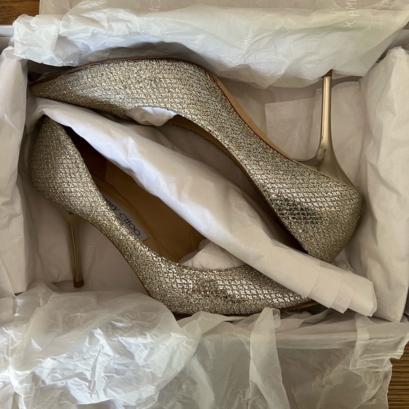 Jimmy CHOO Sparkle Pumps Size 38.5 - Picture 5 of 11